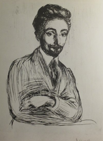 Portrait of Helge Rode by Edvard Munch